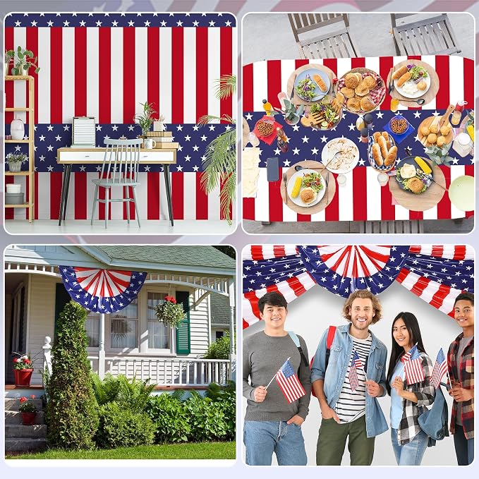 Kochorie 100 Ft x 54 Inch 4th of July Tablecloth Roll in Slide Cutter Box - Image 7