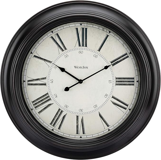 Westclox 32213VBK 24 inch Traditional Wall Clock Battery-Operated Clock by Westclox