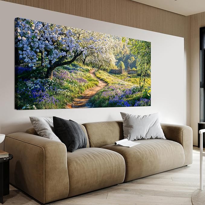 Large Canvas Wall Art Decor Large Modern Green Wall Art by TAIJXAGSG