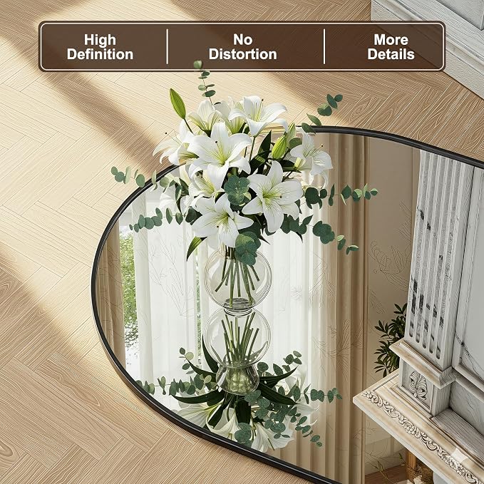 FICTOR Bathroom Mirror for Wall, Arched Vanity Bathroom Mirror for Over Sink - Image 3