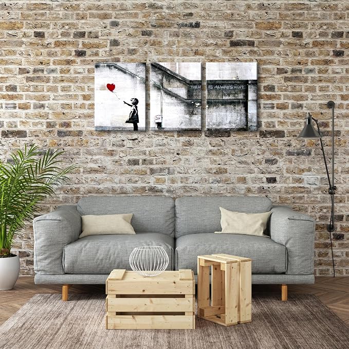 Wieco Art Banksy Grafitti Girl - Image 2