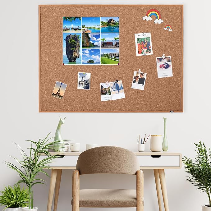 Mr. Pen- Cork Notice Board, 48 X 36 Inches, Cork Bulletin Board - Image 8