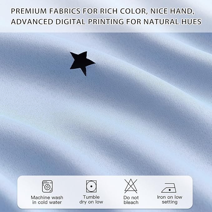 XiDi Blue Curtains for Bedroom, Girls Room Blackout Curtains, Kids Room - Image 5