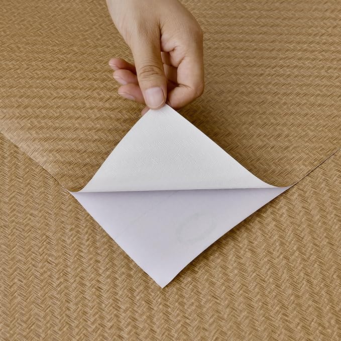Haimin Fabric Wallpaper Textured Contact Paper Grasscloth Peel and Stick Faux - Image 8