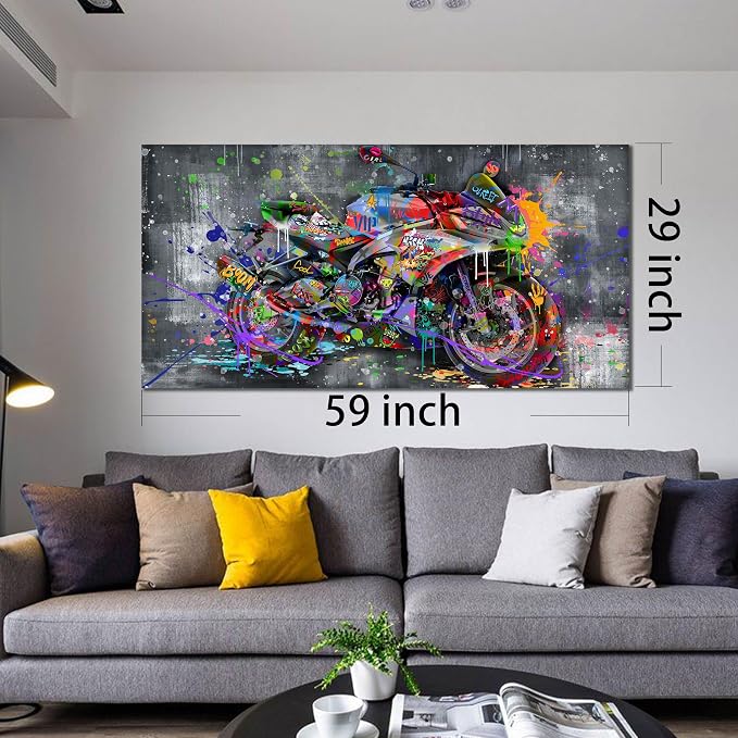 SIXTTART Banksy Motorcycles Wall-Art - Image 7