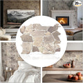 CONCORD WALLCOVERINGS ™ Retro-Art 3D Faux Stone Wall Panels, Lightweight 17.5" by ConcordWallcoverings