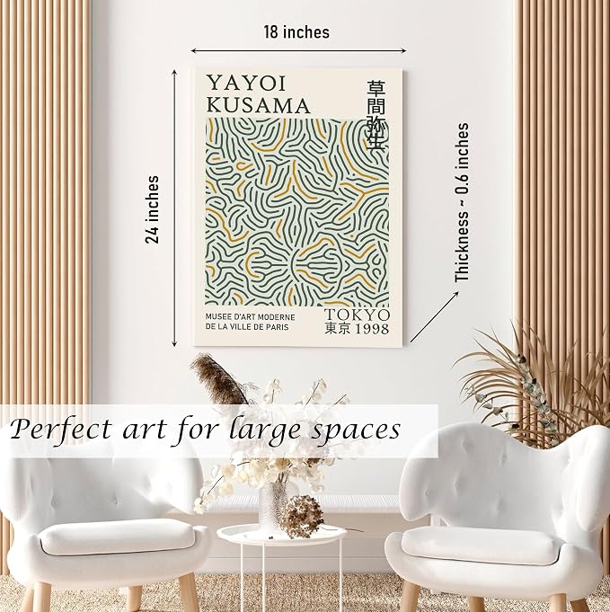Induslyfe Large Framed Green Wall Art Canvas Decor Set of 3, Matisse Wall Art - Image 6