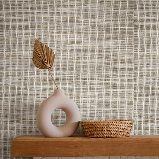 Ansehan Wallcovering W402 Marbletile Collection 36" W x 8 Yard L, Natural Paper - Image 5