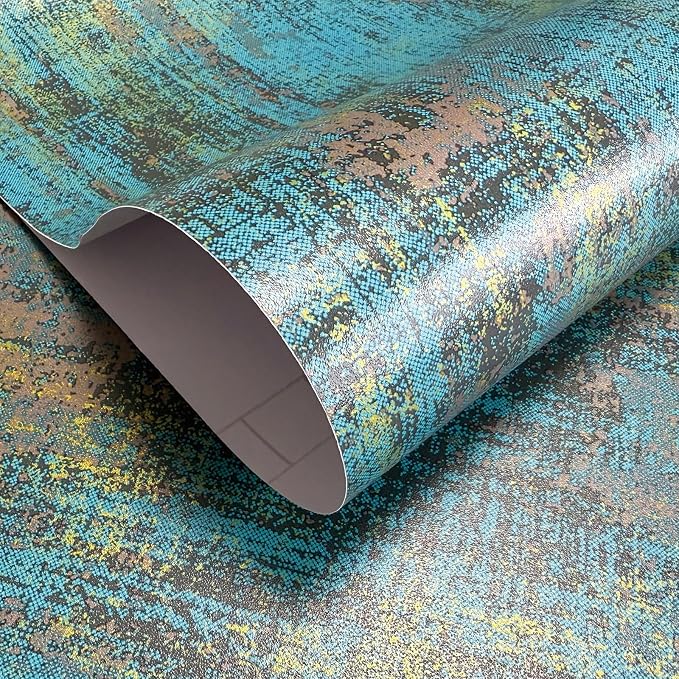 JiffDiff Vintage Metallic Peel and Stick Wallpaper Industrial Metallic Concrete - Image 8
