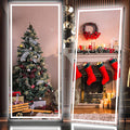 Hasipu Full Length Mirror with Lights, Full Body Dressing Hanging Mounted Mirror by Whatssuitableisthebest