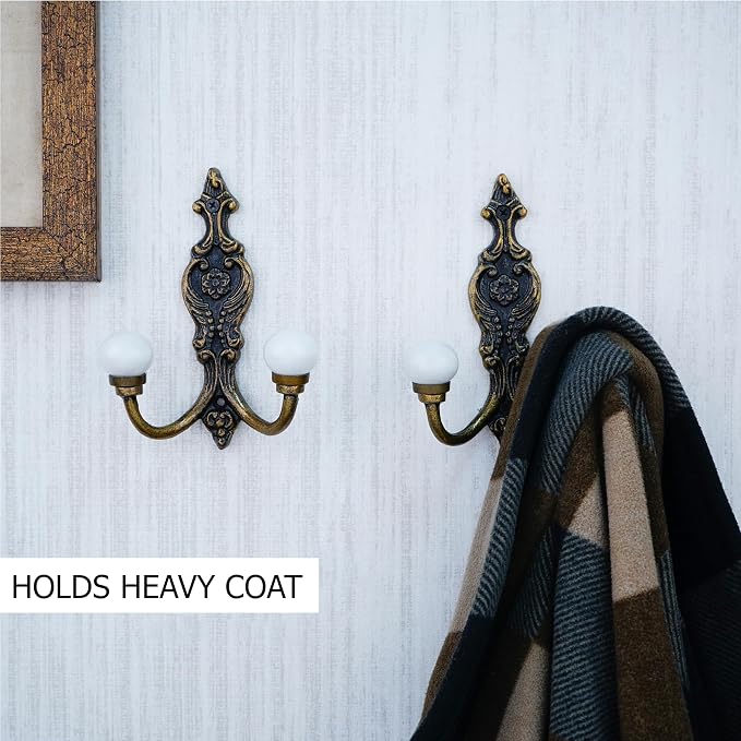 Indian Shelf 44Lb Pack of 6 Heavy Duty Double Hook - Image 2