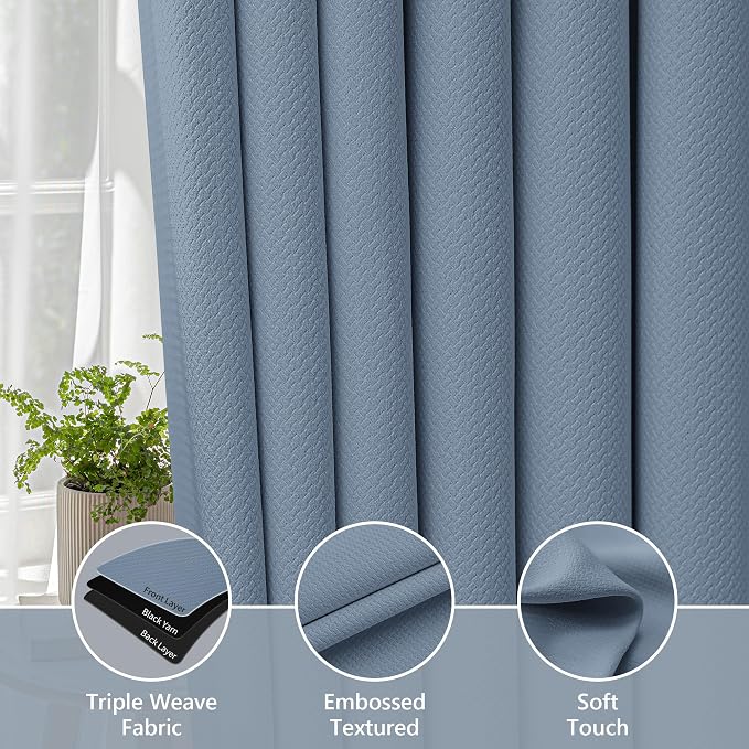 FMFUNCTEX 100% Blackout Curtains - Image 5