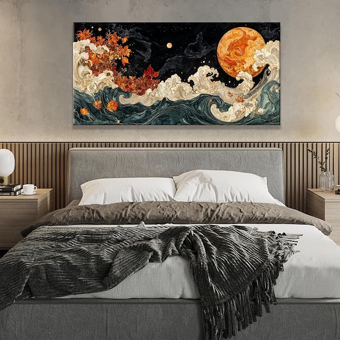 Suconvng Modern Boho Abstract Wall Artwork Canvas Art Wall Decor Pictures - Image 4