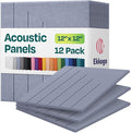 Acoustic Panels 12-Pack Soundproof Wall Panels 12"x12"x0.4" Decorative Sound by EkkogoAcousticPanels