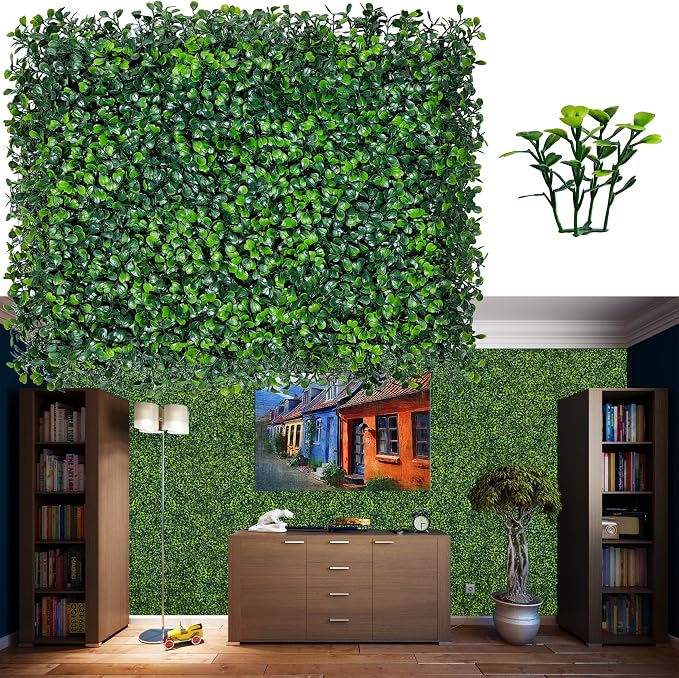 ODTORY Artificial Grass Wall Backdrop Panels, 16 X 12 in 24P UV-Anti Greenery by ODTORYHOME