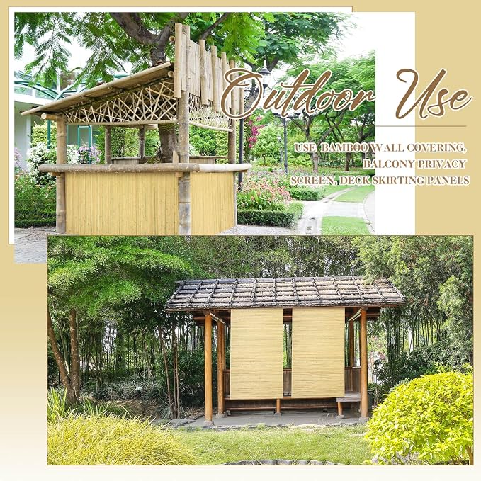 Juexica 2 Pcs Natural Bamboo Wall Panel - Image 5