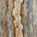 FLFK Rustic Wood Wallpaper, Peel and Stick Wood Grain Wall Mural by FLFK
