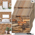 Tinlade 30 Pcs 28.81 Sq ft 3D Wall Panels Peel and Stick Foam Brick Wallpaper by Tinlade