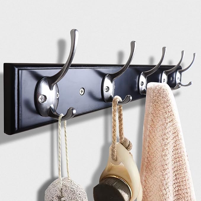 IBosins 32 Pack Silver Coat Hooks Wall Mounted - Image 5