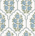 NuWallpaper x Society Social Floral Bazaar Green and Blue Peel and Stick by NuWallpaper