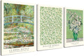 Induslyfe Framed Grass Wall Art Canvas Decor Set of 3, Matisse Mid Century by Induslyfe