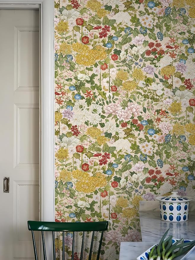 Floral Wallpaper Peel and Stick Boho Wall Paper Removable Waterproof - Image 5