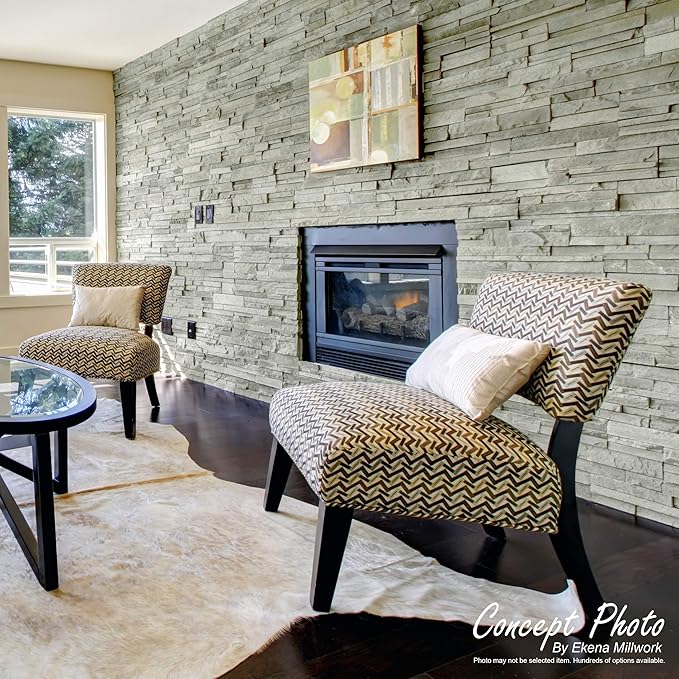 Ekena Millwork 49"W x 25 1/2"H x 1 1/4"D Acadia Ledge Stacked Stone, StoneWall - Image 15