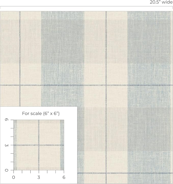 NextWall Lenox Hill Plaid Peel and Stick Wallpaper - Image 7