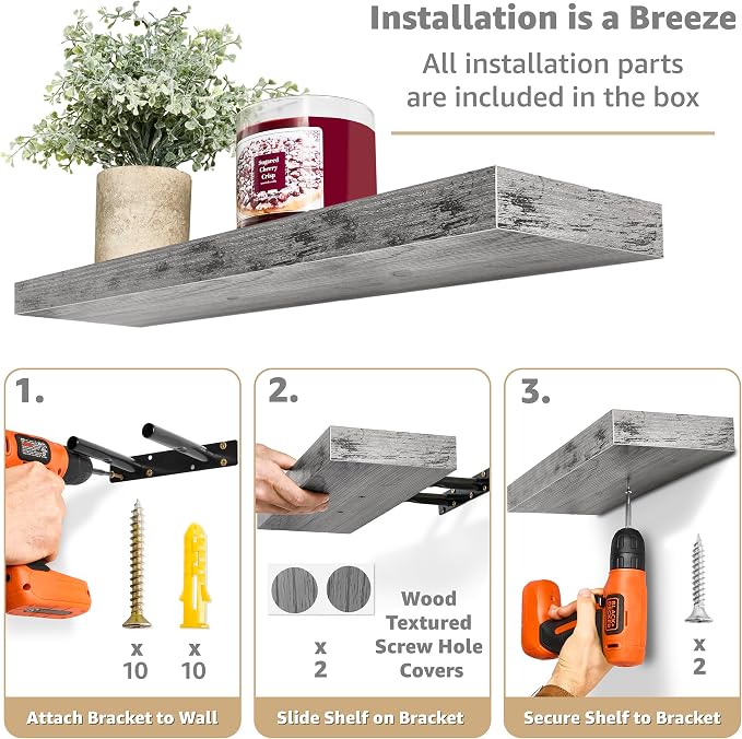 Sorbus Floating Shelves for Wall - Image 4