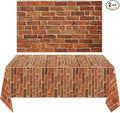 Chuangdi 2pcs 4.5 x 9 Feet Brick Wallpaper Peel and Stick Backdrop Tablecloth by Chuangdi