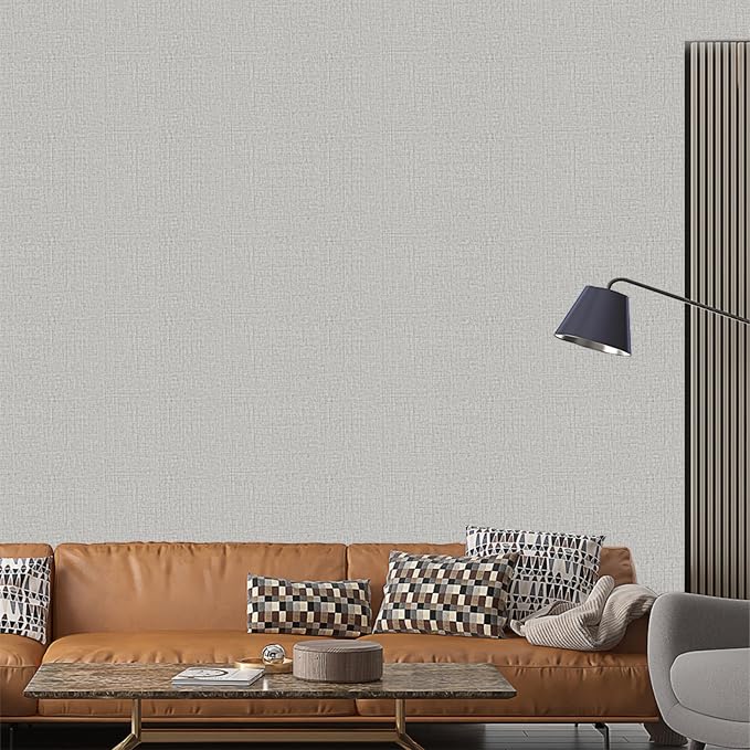 TANONE Contact Paper Peel and Stick, Grasscloth Wallpaper Adhesive Removable - Image 6