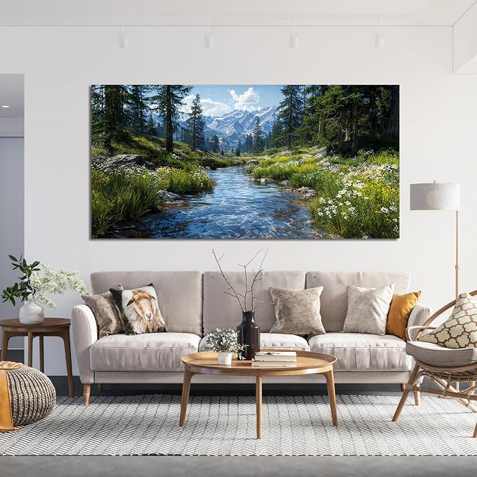 Large Canvas Wall Art Decor Nature Landscape Wall Art Prints Artwork - Image 3