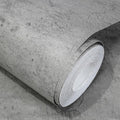 WADILE Light Gray Concrete Wallpaper 15.7 in * 354 in, Cement Contact Paper 3D by WADILE