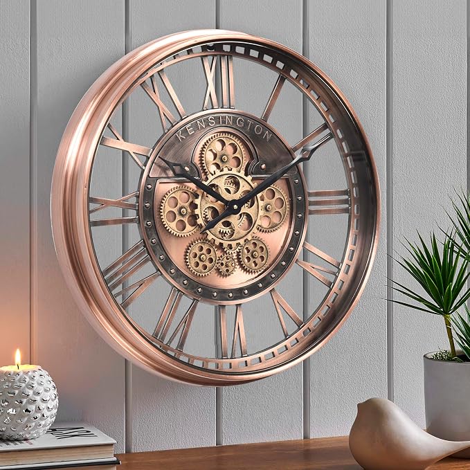 CLXEAST 21 Inch Large Roman Numeral Wall Clock - Image 7