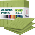 Acoustic Panels 12-Pack Soundproof Wall Panels 12"x12"x0.4" Decorative Sound by EkkogoAcousticPanels