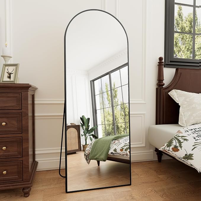 Rowjut 64"x21"Floor Mirror Arched Full Length Mirros, Mirror Floor Length - Image 2