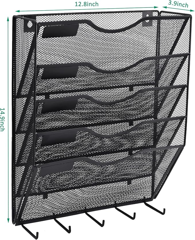 EASEPRES 5 Pocket Mesh Hanging File Organizer - Image 5