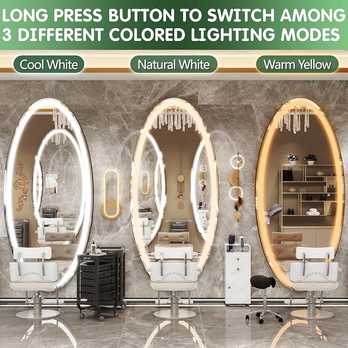 FENNIO 70" x 36" Large Wall Mounted Mirror - Image 2
