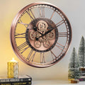 CLXEAST 28 Inch Oversized Large Moving Gears Wall Clock, Industrial Vintage by CLXEAST