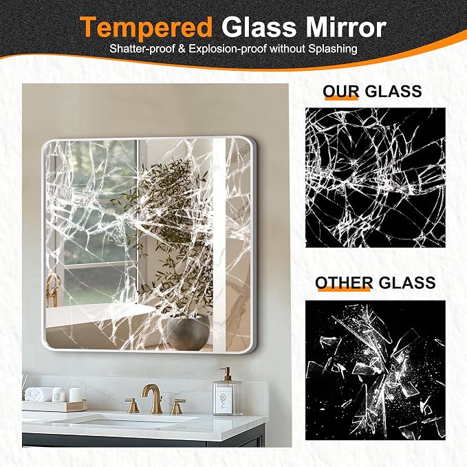 Delma Bathroom Vanity Mirror, High-Definition Bathroom Mirror, Versatile - Image 5