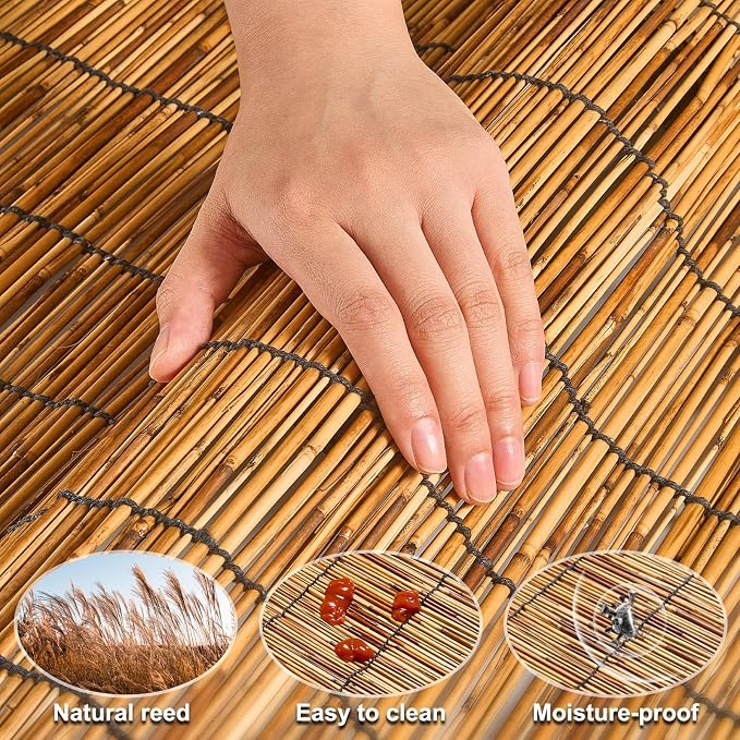 Reed Fencing Rolls, Patio Privacy Screen, Decorative Bamboo Fence Rolls - Image 7