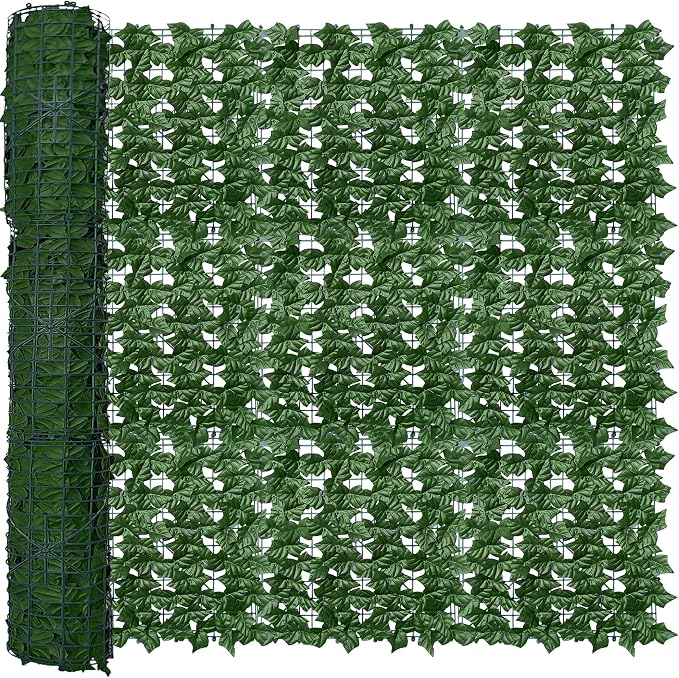 ODTORY Artificial Fence Privacy Screen: 5FT x 50FT UV-Anti Faux Greenery by ODTORYHOME