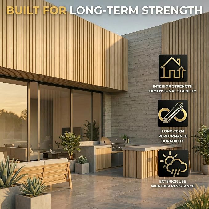 From Plain to Beautiful in Hours WPC Exterior Wall Slat Panels Waterproof - Image 5