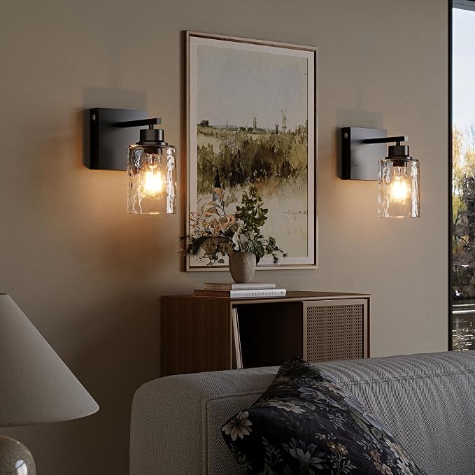 Rayogale Battery Operated Wall Sconce Set of 2, Easy Install Dimmable - Image 8