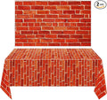 Chuangdi 2pcs 4.5 x 9 Feet Brick Wallpaper Peel and Stick Backdrop Tablecloth by Chuangdi