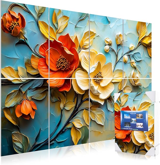 Mollywell Art Acoustic Panels, Sound Proofing, Wall Decoration, Suitable by Mollywell