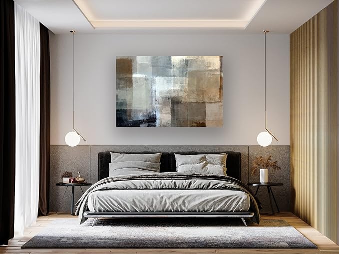 Baisuart A61269 Canvas Prints Abstract Wall Art Print Paintings Grey and Brown - Image 4