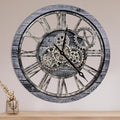 The B-Style Large Wall Clock 24 inch Moving Gear Wall Clock Oversized Vintage by TheB-StyleTB