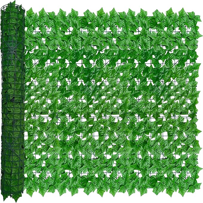 ODTORY Artificial Ivy Privacy Fence Wall Screen: 48X120 in UV-Anti Faux by ODTORYHOME