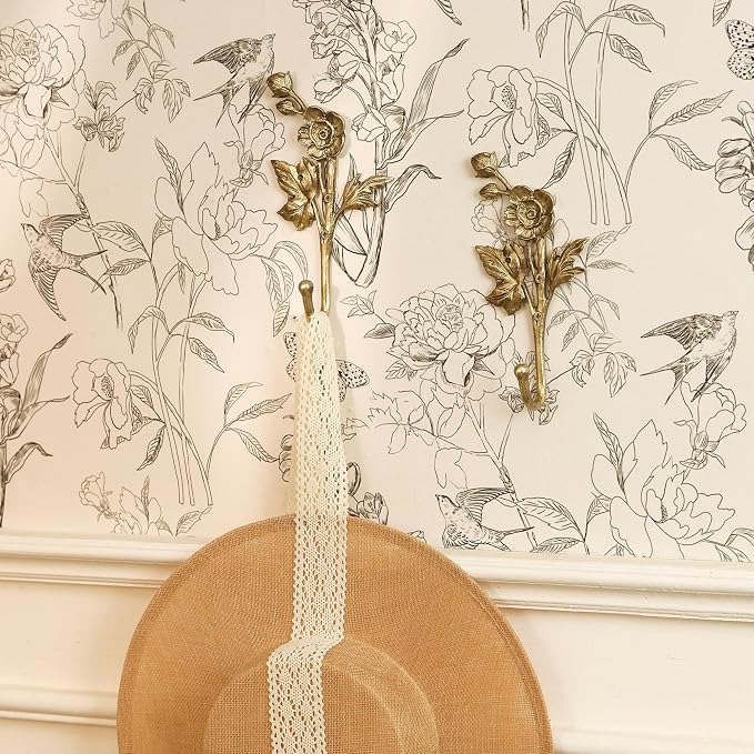 SOFFEE DESIGN 2pcs Metal Gold Coat Hooks - Image 6
